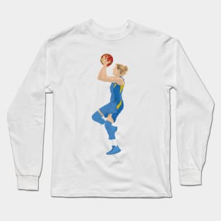 Female basketball player points Long Sleeve T-Shirt